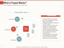 What is puppet master  automate your infrastructure with puppet