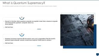 What Is Quantum Supremacy Quantum Computation