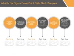 What is six sigma powerpoint slide deck samples