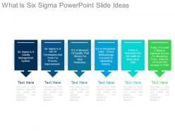 What is six sigma powerpoint slide ideas