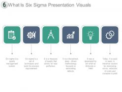 What is six sigma presentation visuals
