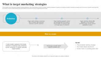 What Is Target Marketing Strategies How To Create A Target Market Strategy Strategy Ss V