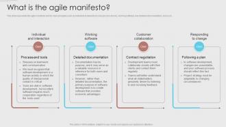 What Is The Agile Manifesto Agile Development Methodology