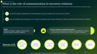 What Is The Role Of Communication In Investors Relations Crisis Communication