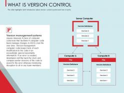 What is version control database ppt powerpoint presentation layouts vector