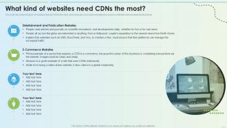 What Kind Of Websites Need Cdns The Most Delivery Network