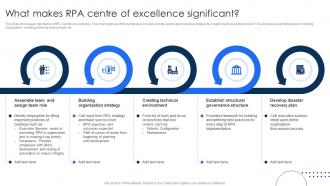 What Makes RPA Centre Of Excellence Significant