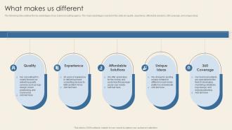 What Makes Us Different Ppt Styles Infographic Template