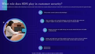 What Role Does SDN Play In Customer Security Software Defined Networking IT