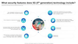 What Security Features Does 5g 5th Generation Technology Include Mobile Communication Standards 1g To 5g