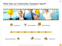 What sets our construction company apart m2575 ppt powerpoint presentation outline ideas