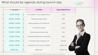 What Should Be Agenda During Launch Day Marketing Strategies New Service