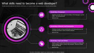 What Skills Need To Become A Web Developer Web Designing And Development