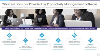 What solutions are provided strategic business productivity management software