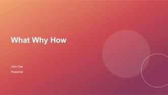 What Why How PPT Structure ACP