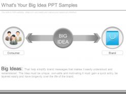Whats your big idea ppt samples