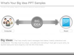 Whats your big idea ppt samples