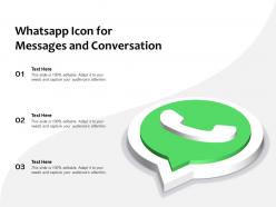 Whatsapp icon for messages and conversation
