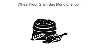 Wheat Flour Grain Bag Monotone Icon In Powerpoint Pptx Png And Editable Eps Format