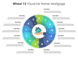 Wheel 13 visual for home mortgage infographic template