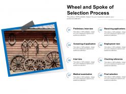Wheel and spoke of selection process