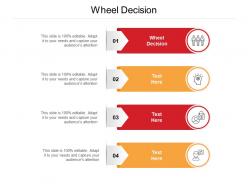 Wheel decision ppt powerpoint presentation slides information cpb