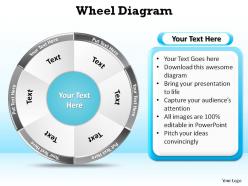 Wheel diagram ppt slides presentation diagrams templates powerpoint info graphics