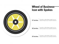 Wheel of business icon with spokes