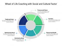 Wheel of life coaching with social and cultural factor