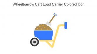 Wheelbarrow Cart Load Carrier Colored Icon In Powerpoint Pptx Png And Editable Eps Format