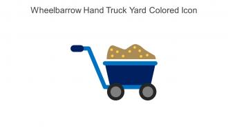 Wheelbarrow Hand Truck Yard Colored Icon In Powerpoint Pptx Png And Editable Eps Format