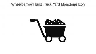 Wheelbarrow Hand Truck Yard Monotone Icon In Powerpoint Pptx Png And Editable Eps Format