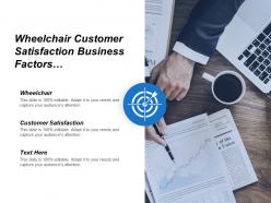 Wheelchair customer satisfaction business factors project management marketing plan cpb