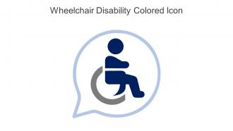 Wheelchair Disability Colored Icon In Powerpoint Pptx Png And Editable Eps Format
