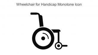 Wheelchair For Handicap Monotone Icon In Powerpoint Pptx Png And Editable Eps Format