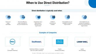 When to use direct distribution guide to main distribution models for a product or service