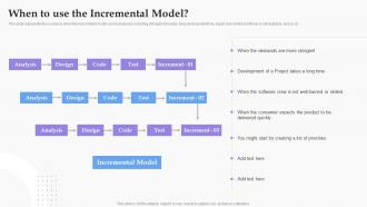 When To Use The Incremental Model Software Development Process