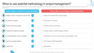 When To Use Waterfall Methodology In Project Management Waterfall Project Management