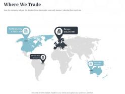 Where we trade revenue collection area map ppt powerpoint presentation guide