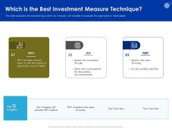 Which is the best investment measure technique m949 ppt powerpoint presentation layouts icons