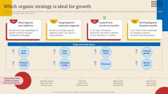 Which Organic Strategy Is Ideal For Growth Executing New Service Sales And Marketing Process