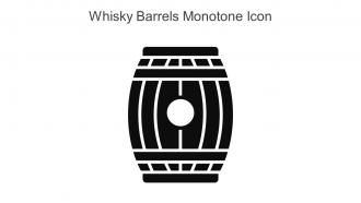 Whisky Barrels Monotone Icon In Powerpoint Pptx Png And Editable Eps Format