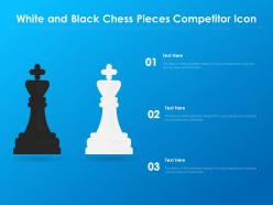 White and black chess pieces competitor icon