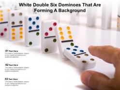 White double six dominoes that are forming a background