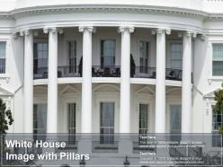 White house image with pillars