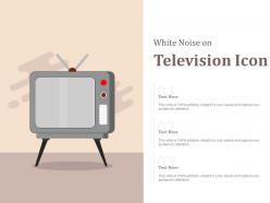 White Noise On Television Icon