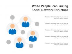 White people icon linking social network structure
