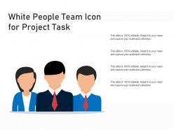 White people team icon for project task