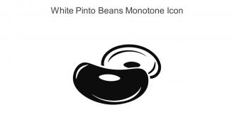 White Pinto Beans Monotone Icon In Powerpoint Pptx Png And Editable Eps Format
