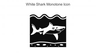 White Shark Monotone Icon In Powerpoint Pptx Png And Editable Eps Format